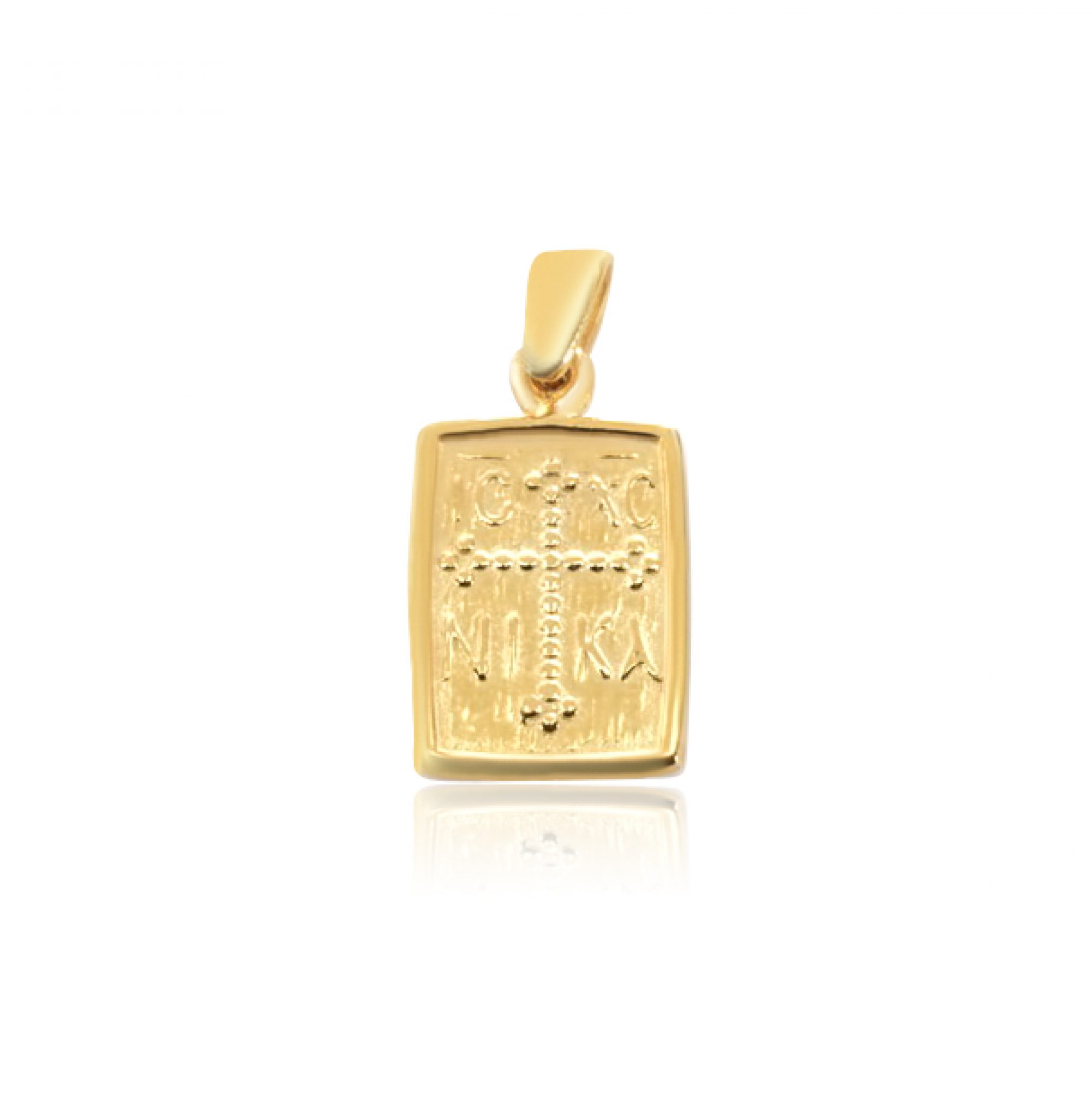 Gold plated constantine pendant