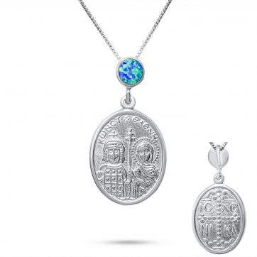 petsios Constantine necklace with opal 