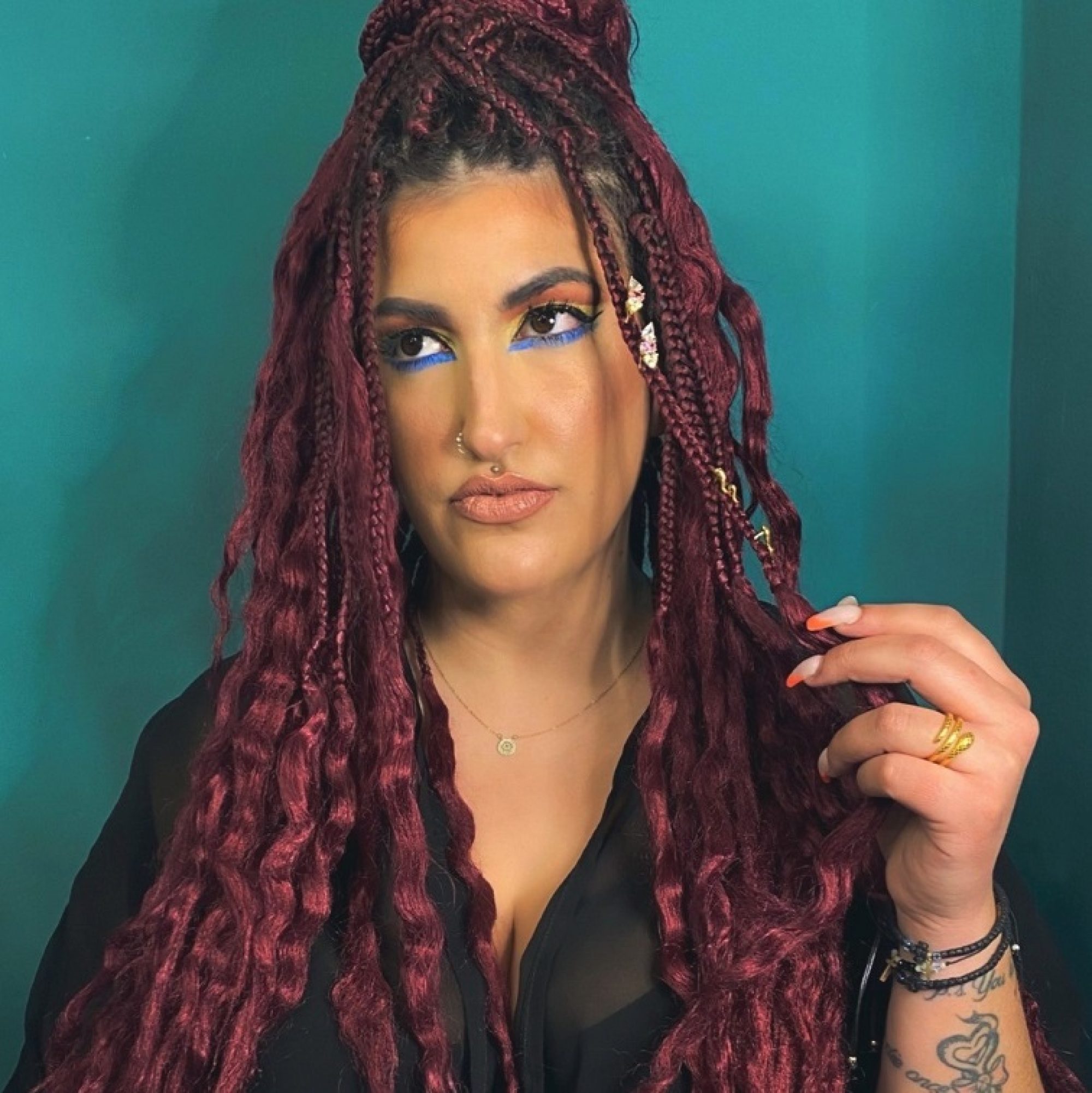 Σκουλαρίκια climbers φιδάκι επίχρυσα