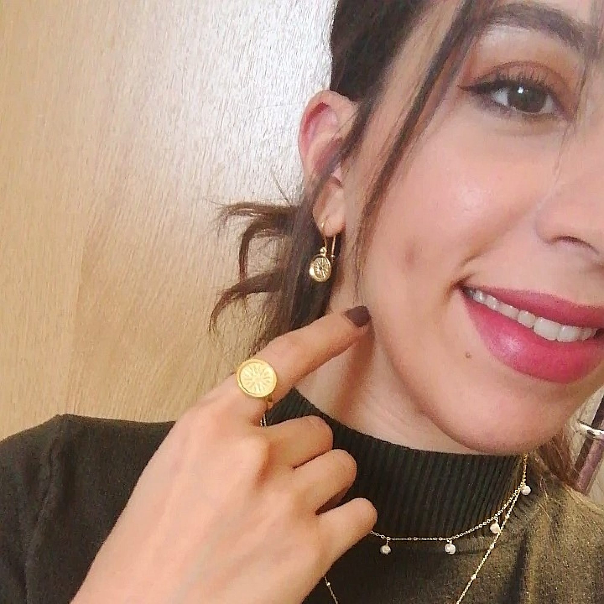 Σκουλαρίκια με αστέρι της Βεργίνας με επιχρύσωση κρεμαστά