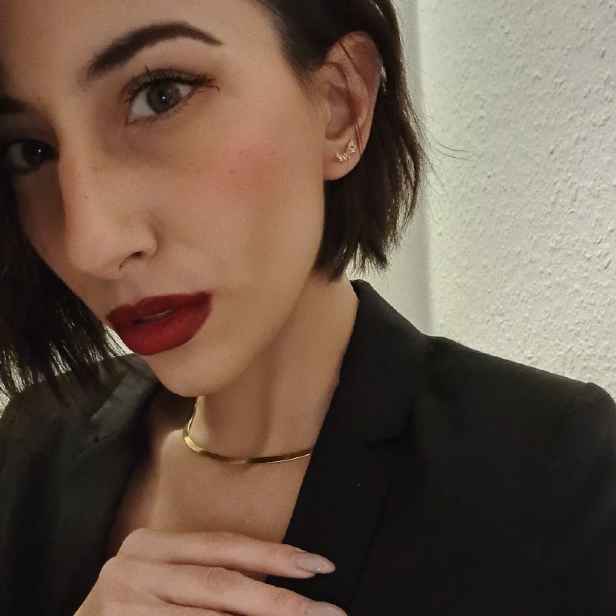 Σκουλαρίκια climbers με πέτρες ζιργκόν επίχρυσα