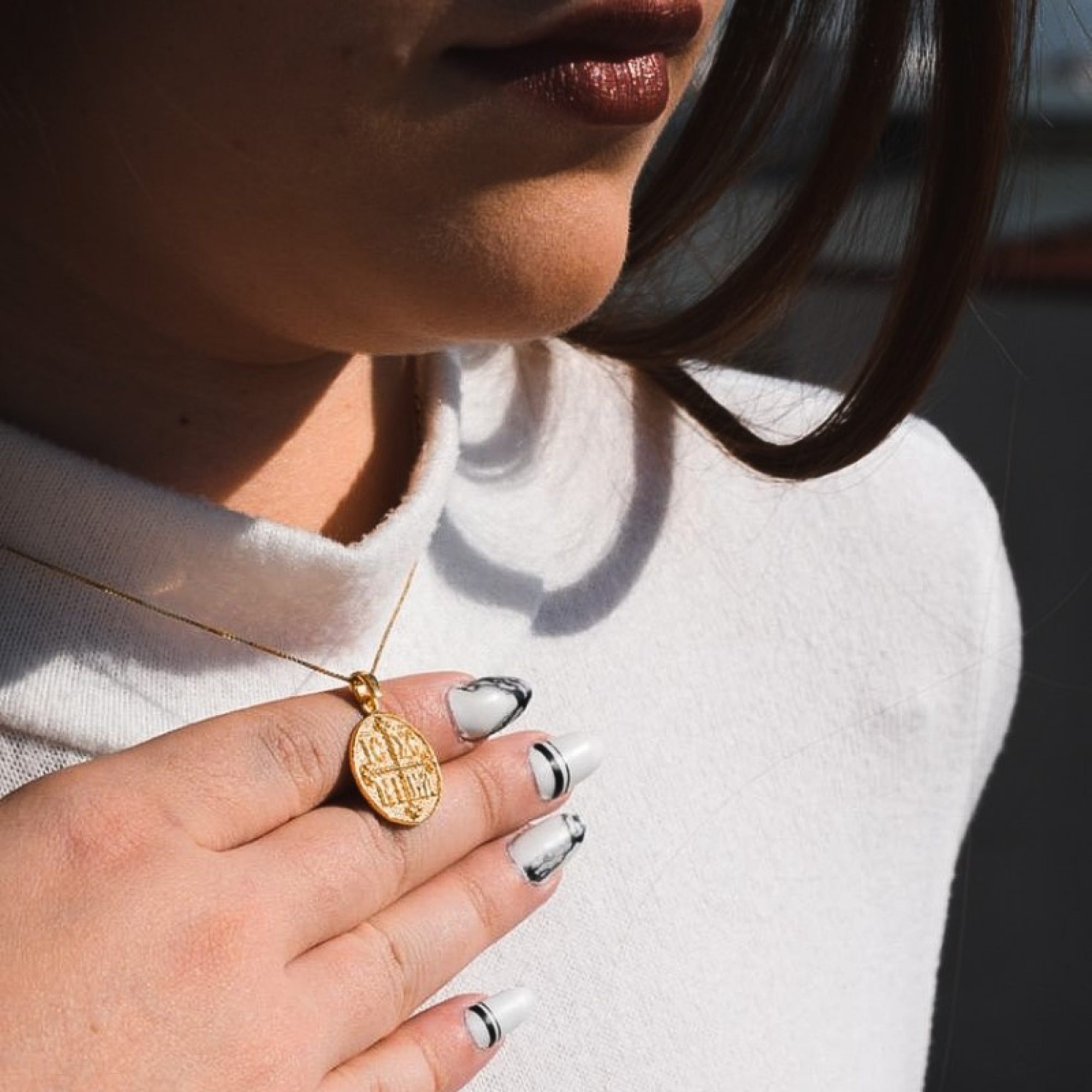 Κολιέ κωνσταντινάτο επιχρυσωμένο