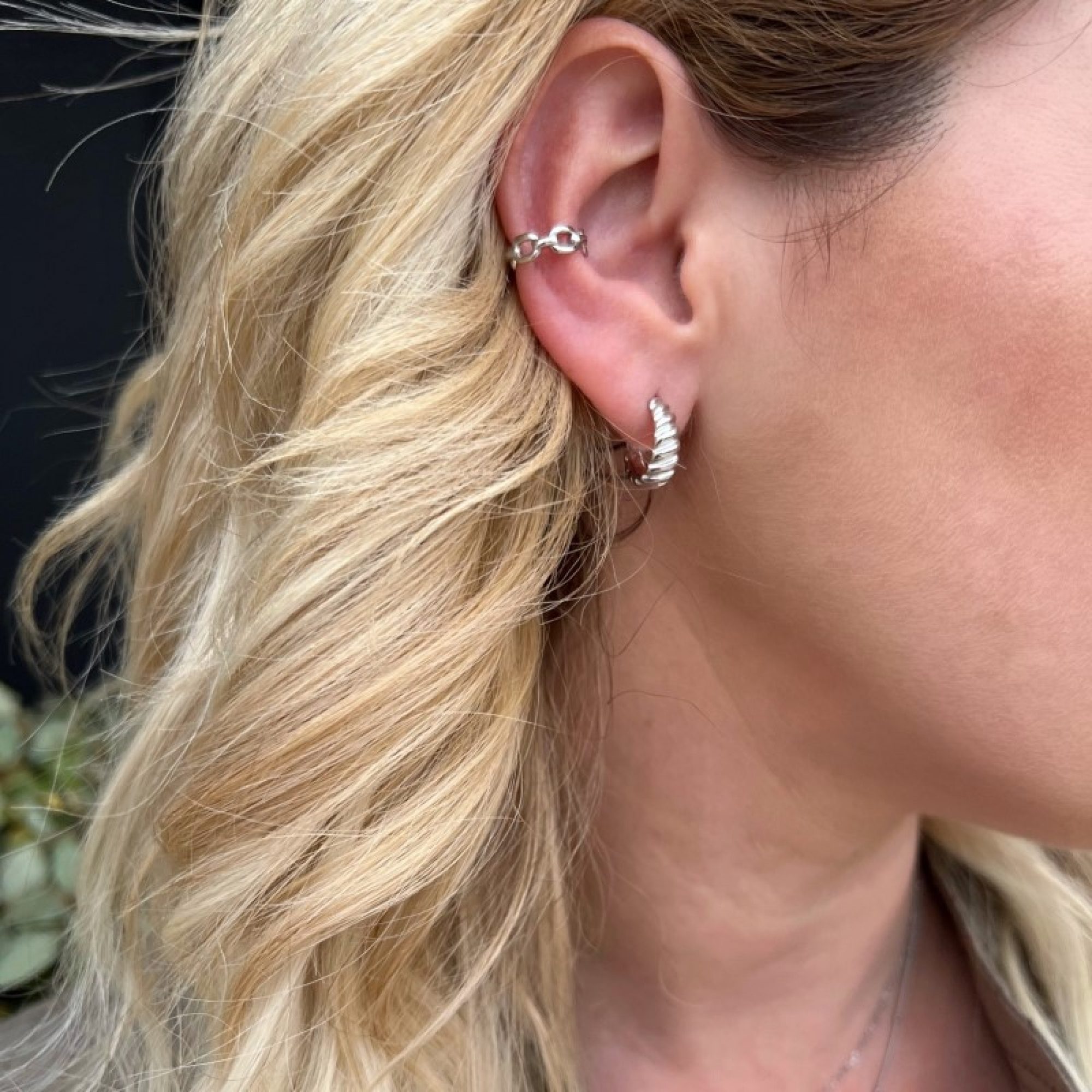 Σκουλαρίκια Ear cuffs αλυσίδα