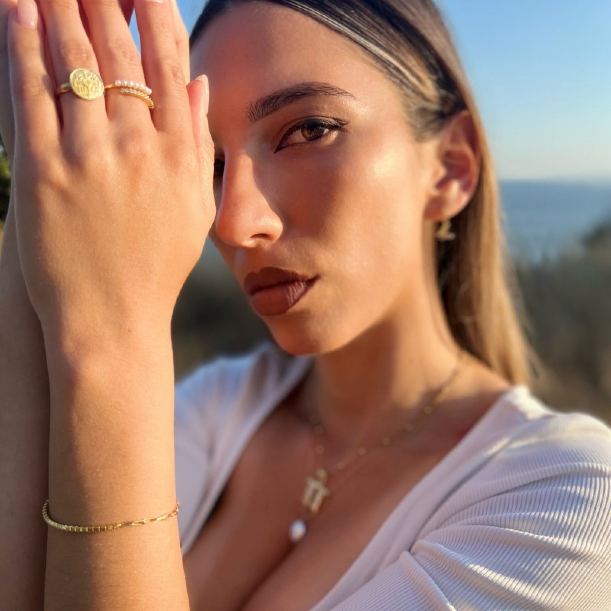 Δαχτυλίδι κωνσταντινάτο επίχρυσο