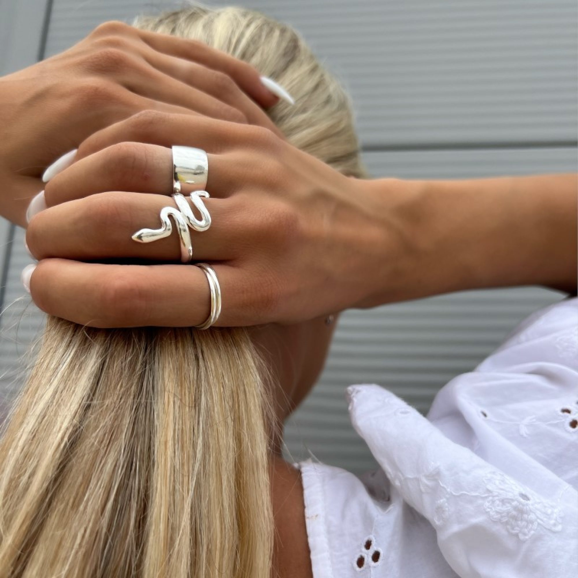 Δαχτυλίδι φίδι λουστρέ 