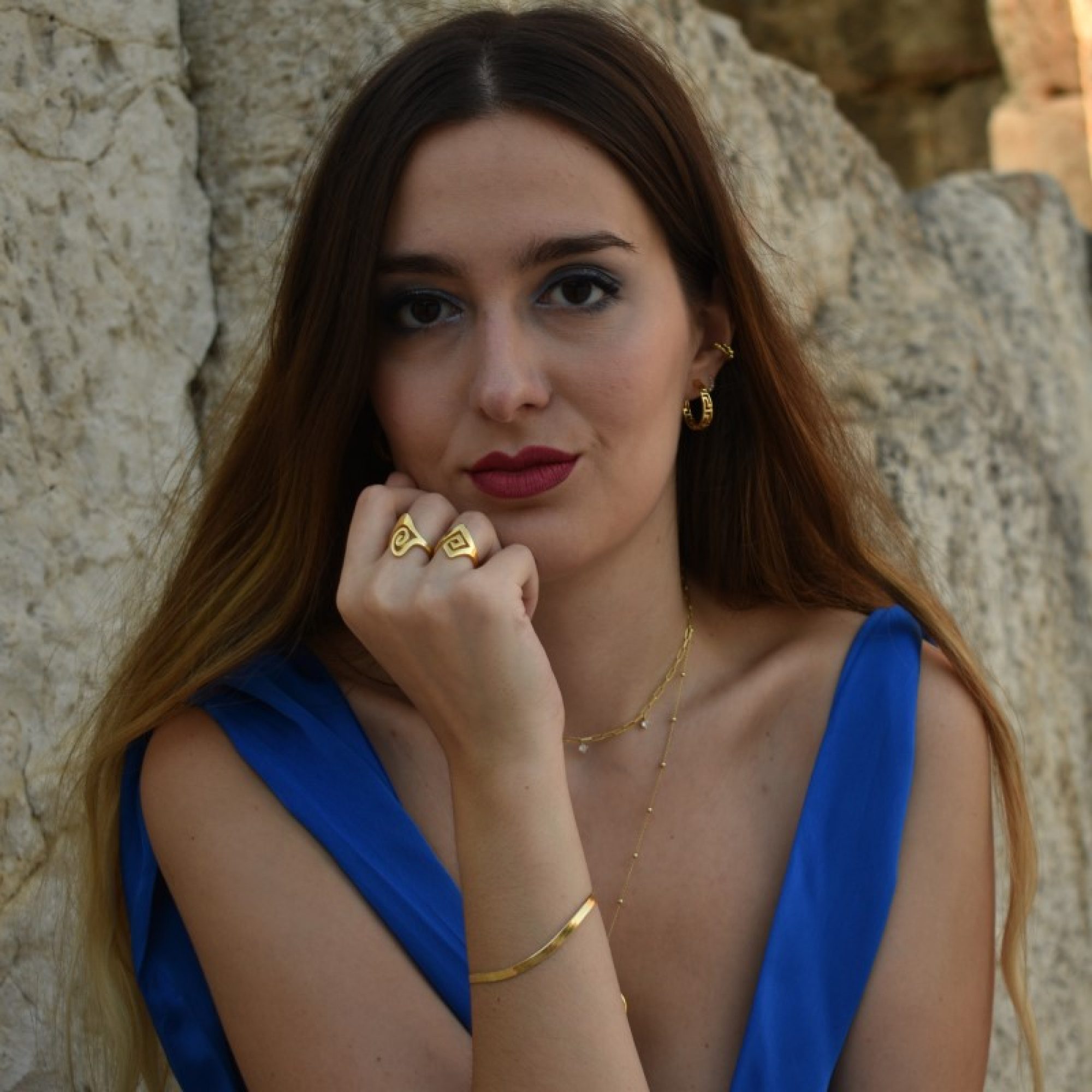 Επίχρυση αλυσίδα χεριού φίδι