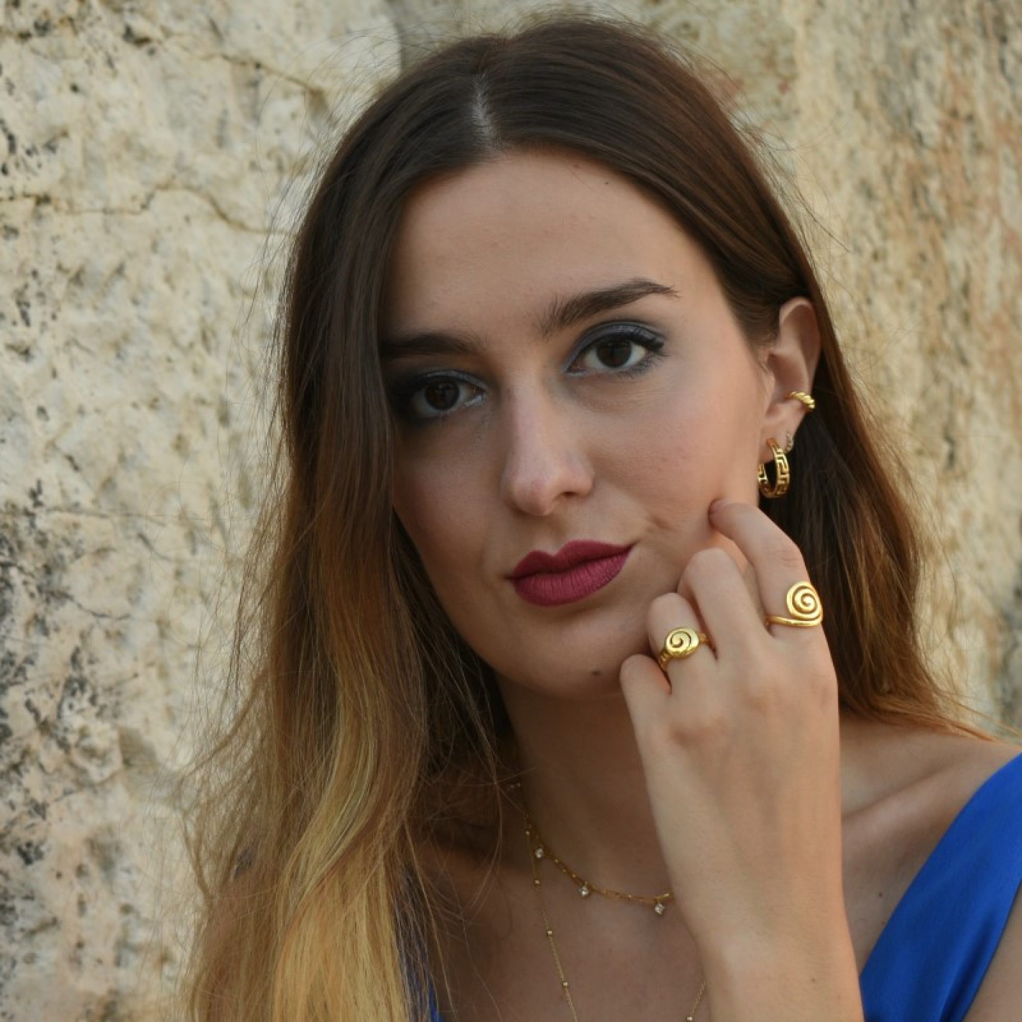 Σκουλαρίκια Ear cuffs επίχρυσα