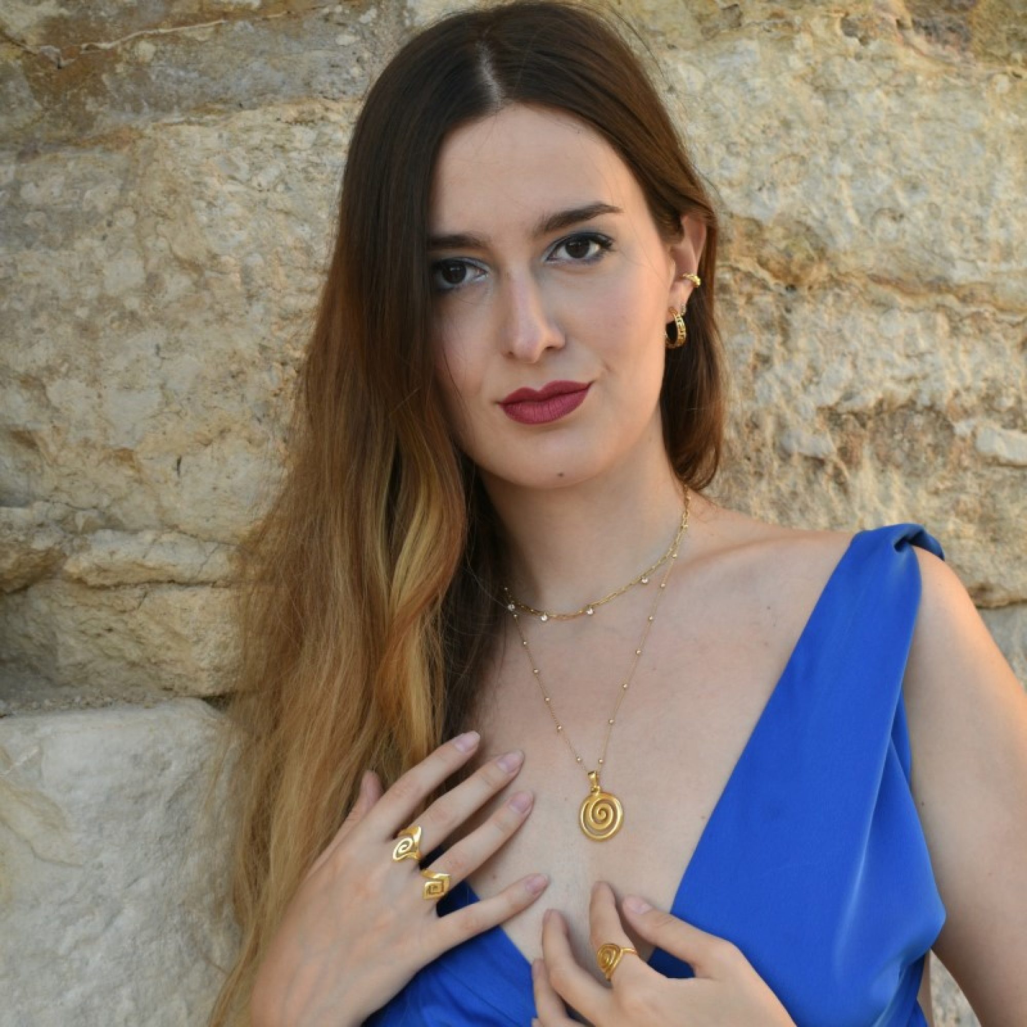 Κρεμαστό μαίανδρος επίχρυσο