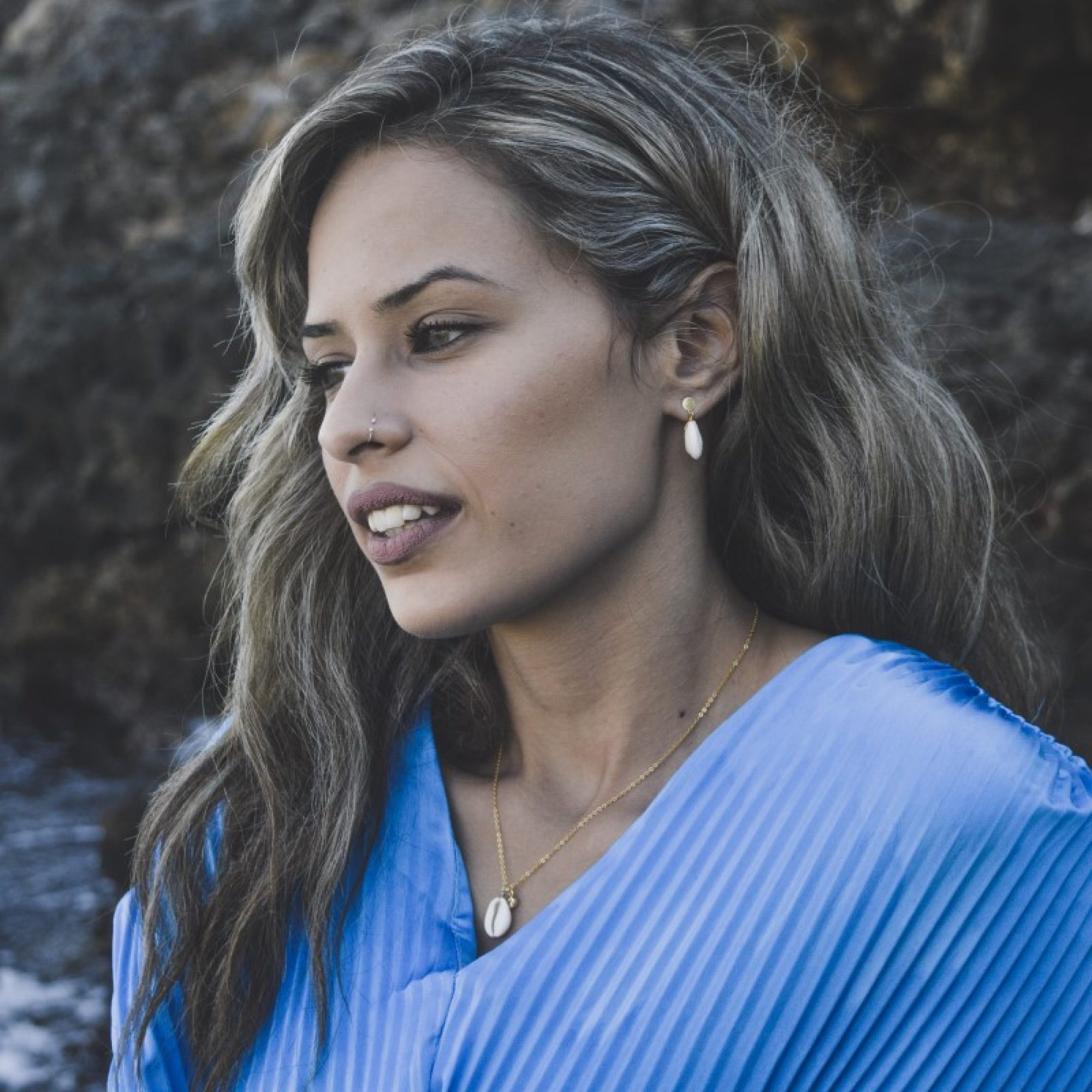 Επίχρυσα σκουλαρίκια με κοχύλια