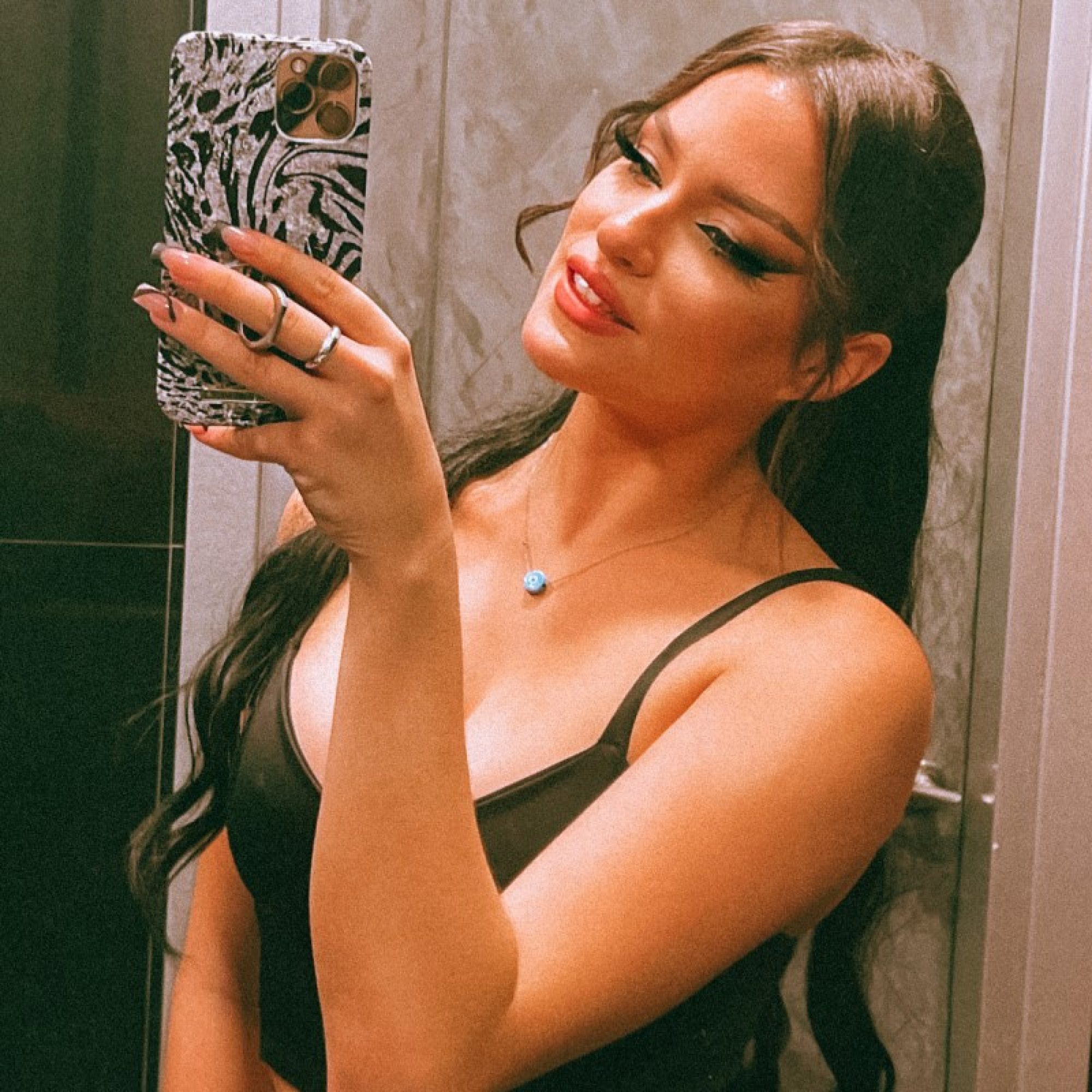 Κολιέ με μπλε χάντρα μάτι