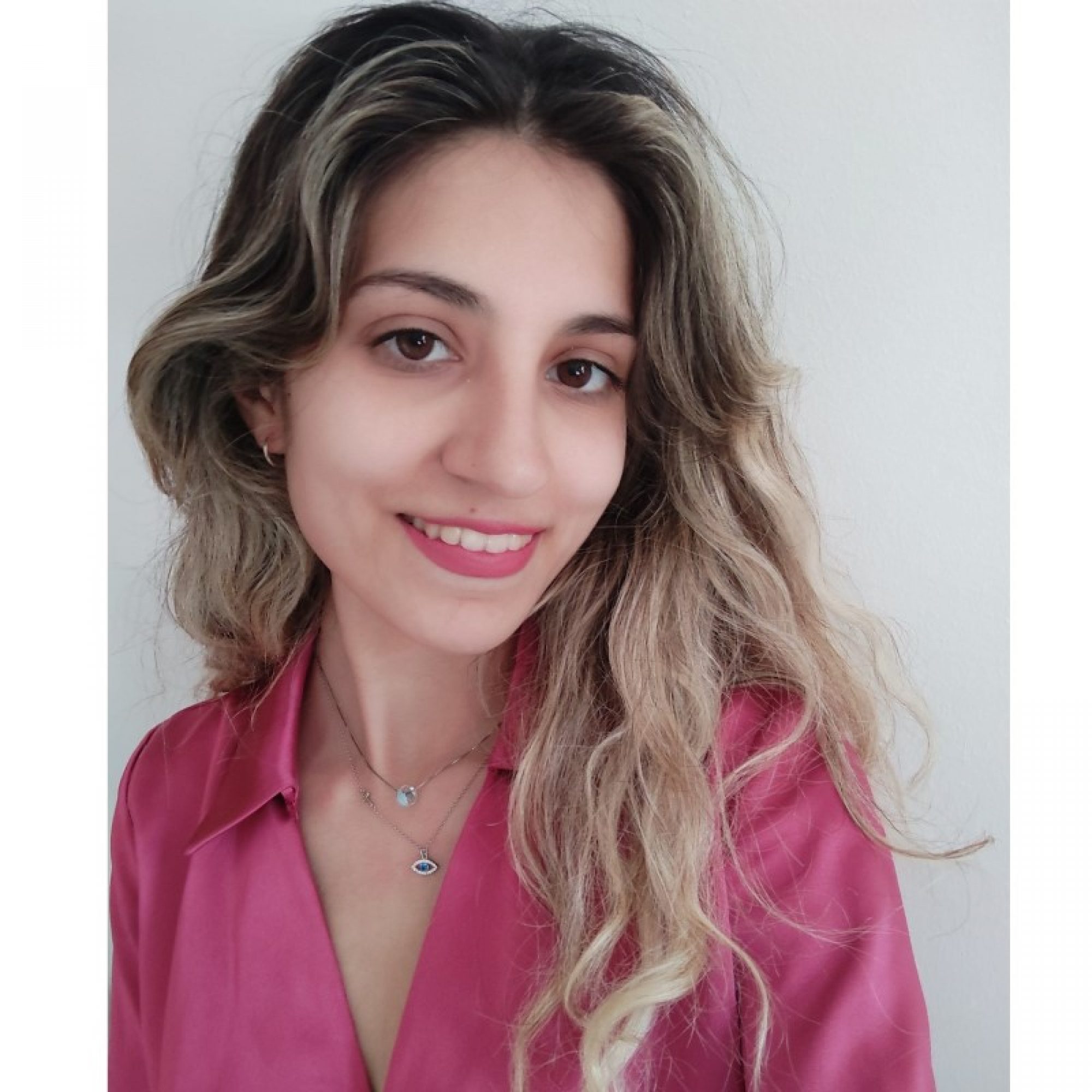 Κολιέ με χάντρα δίχρωμη τιρκουάζ