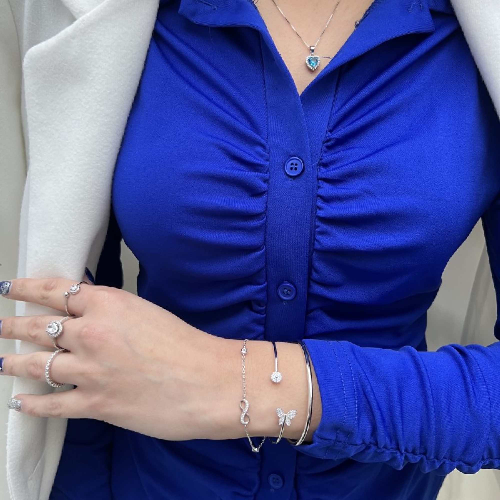 Βραχιόλι άπειρο με πέτρες ζιργκόν