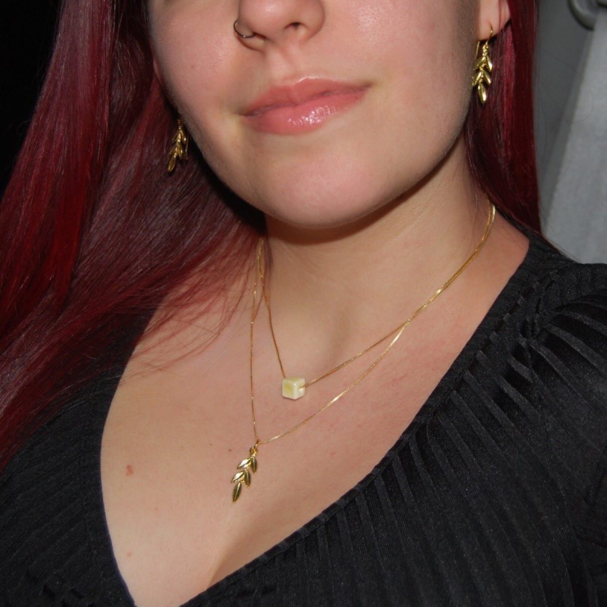 Κρεμαστό κλαδί ελιάς επίχρυσο