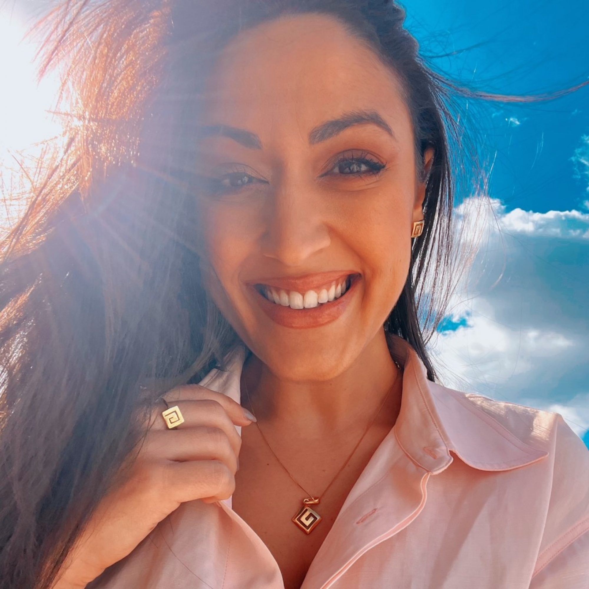 Δαχτυλίδι μαίανδρος επίχρυσο