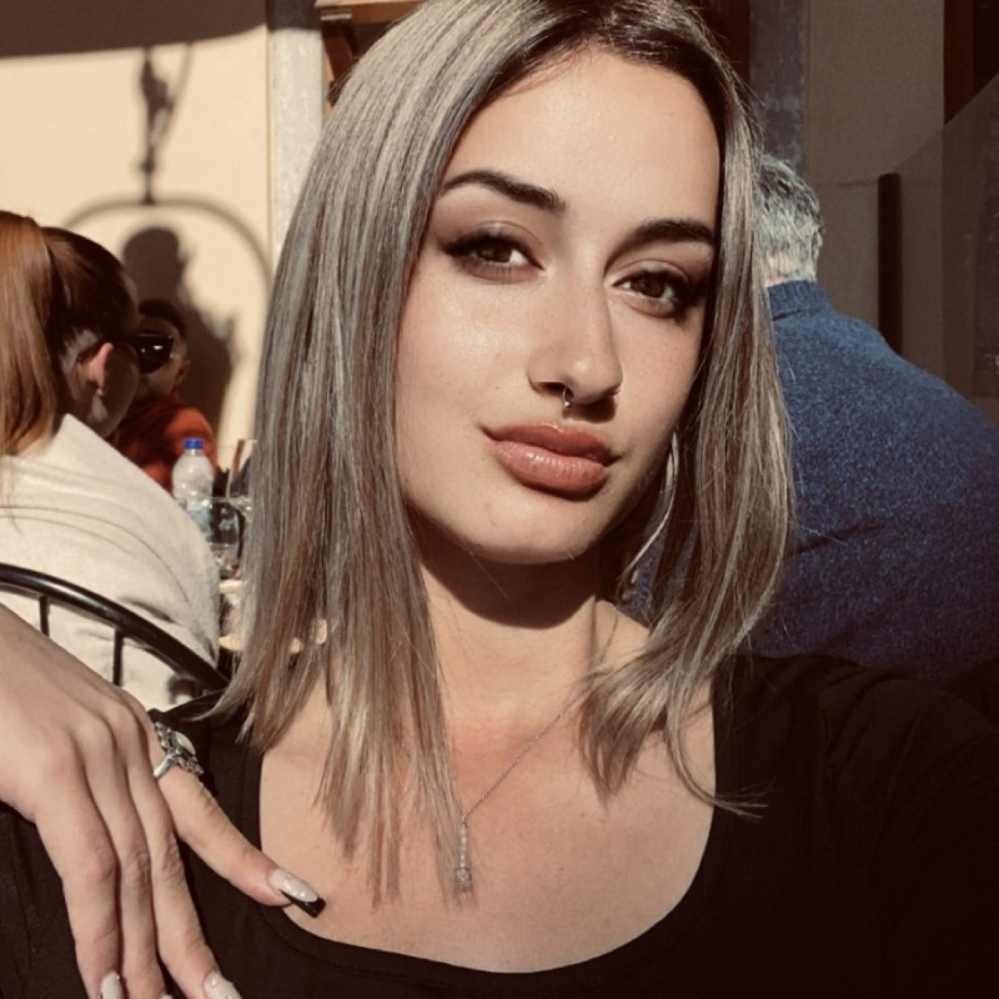 Κολιέ με πέτρα ζιργκόν και μαργαριτάρια