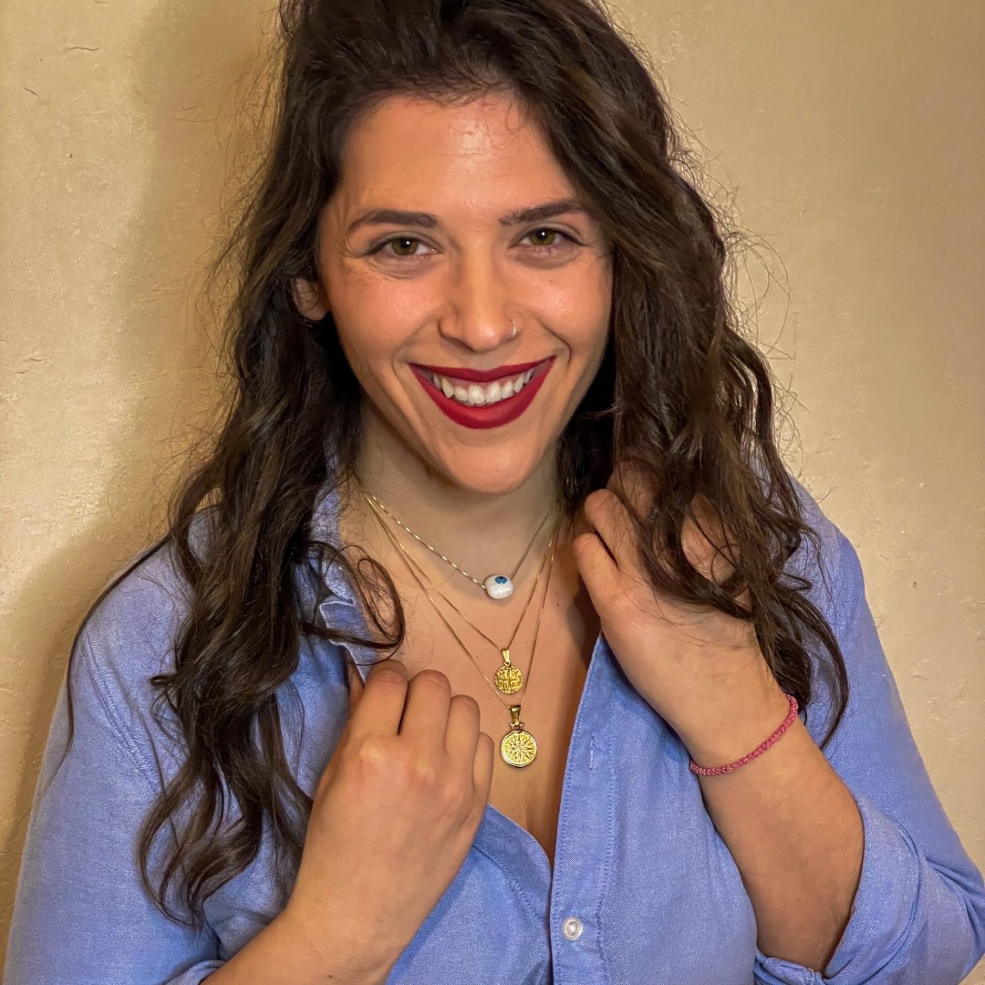 Κολιέ κωνσταντινάτο επιχρυσωμένο