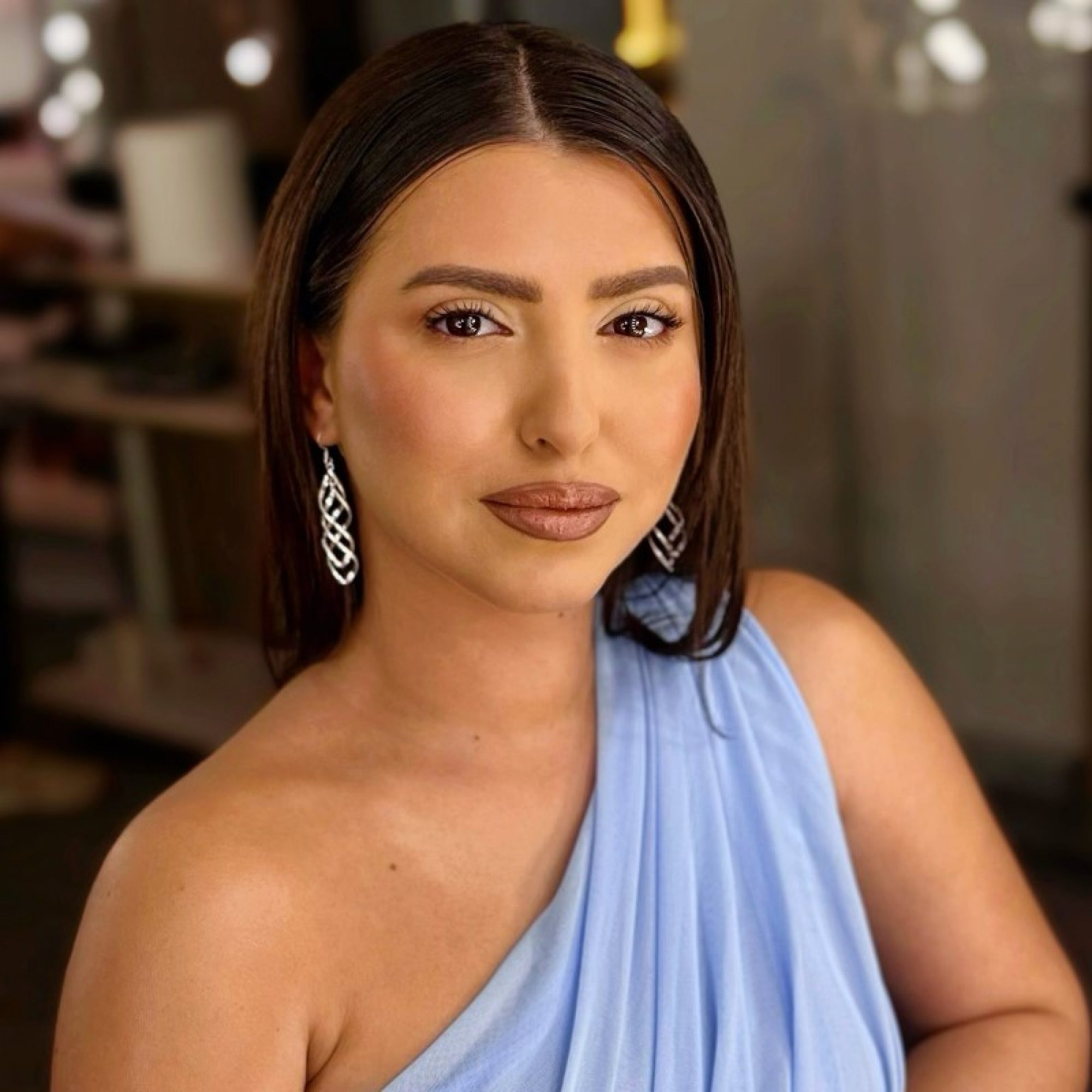 Silver dangle earrings