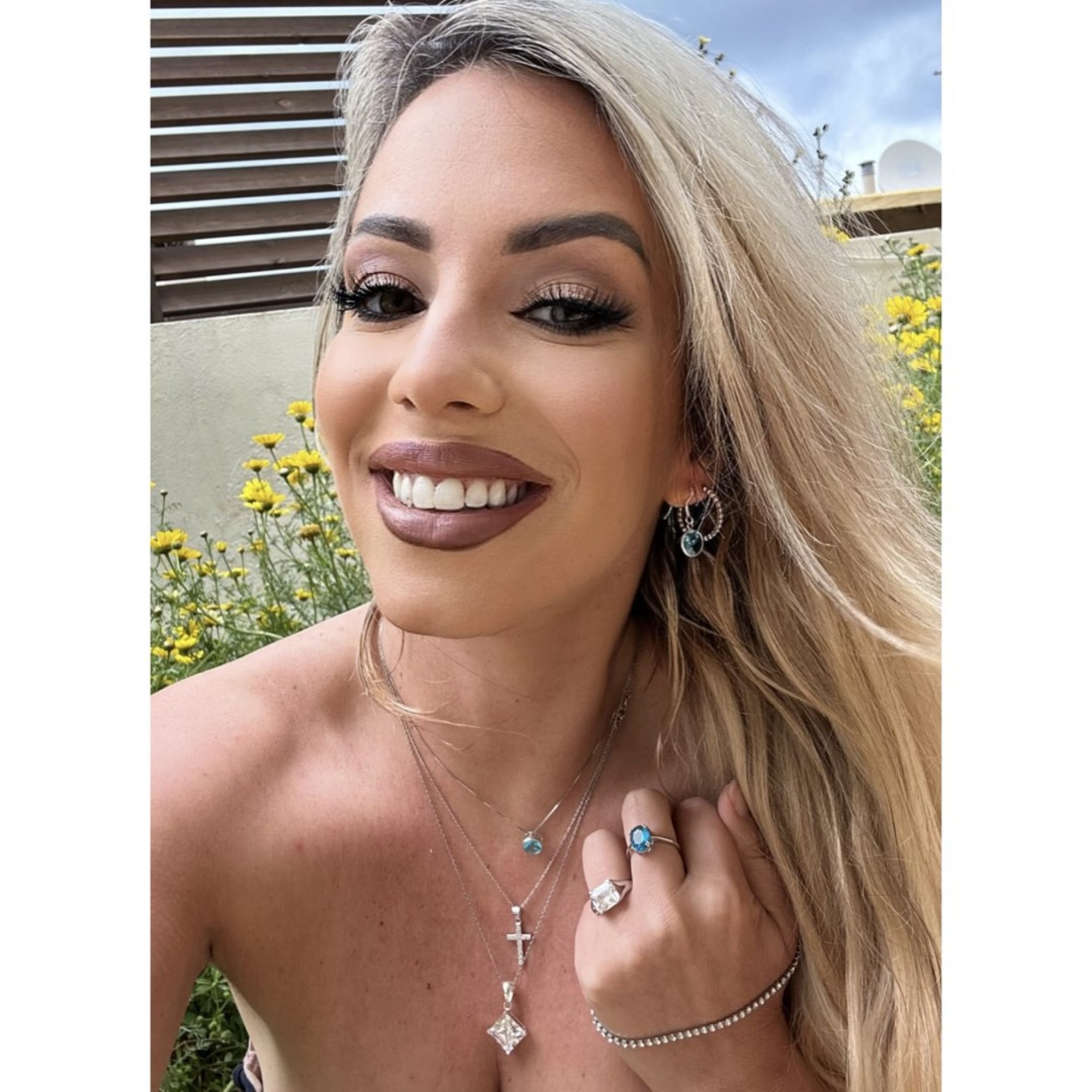 Σκουλαρίκια κρεμαστά με πέτρα άκουα μαρίν