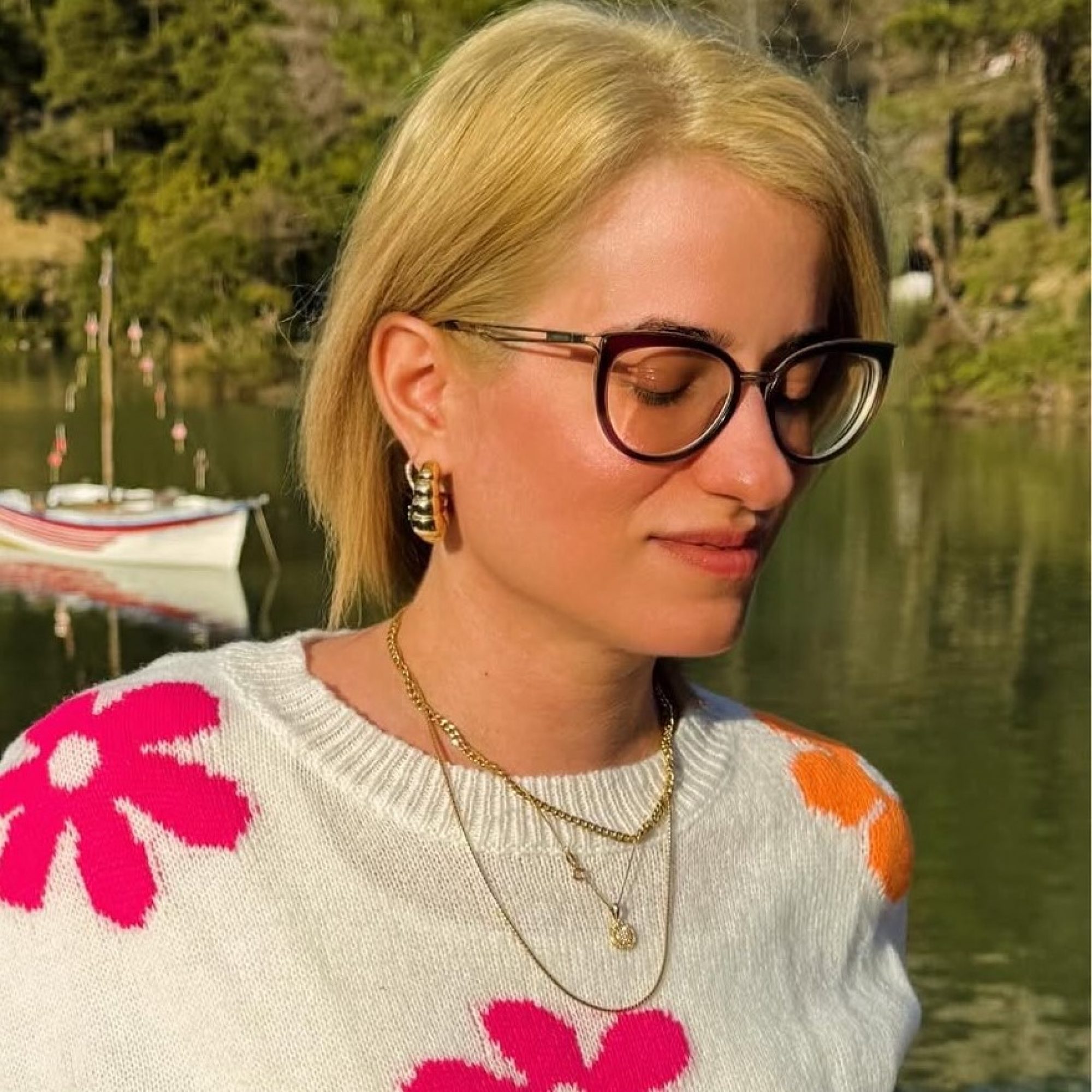 Σκουλαρίκια κρίκοι επίχρυσο ατσάλι