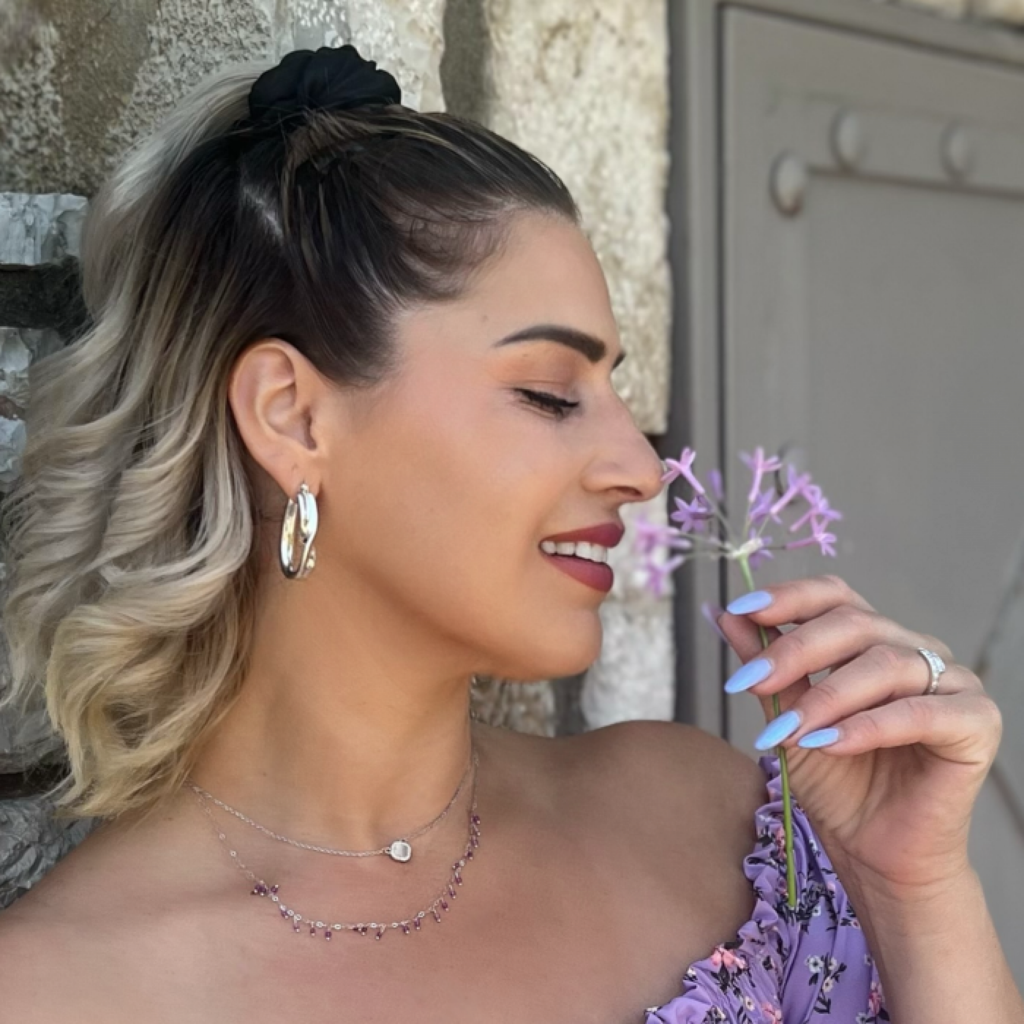 Silver hoops