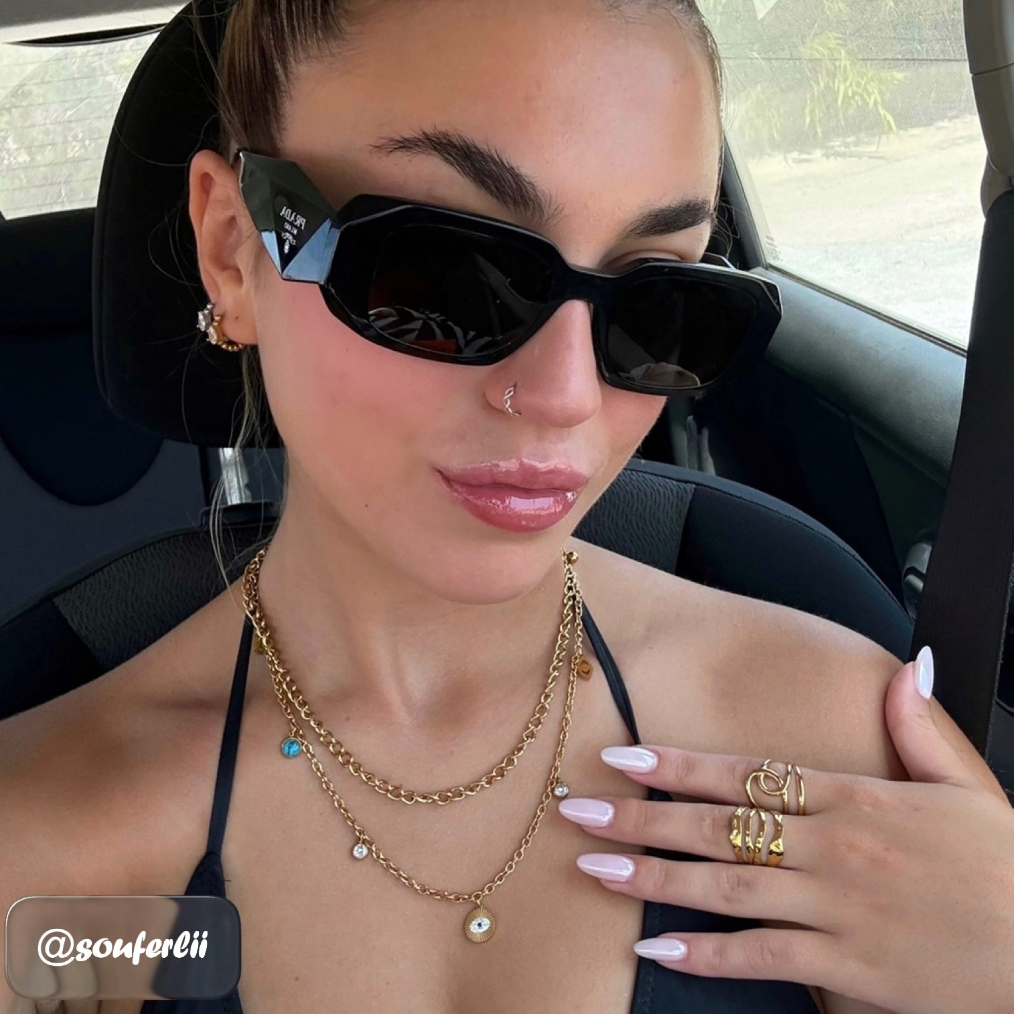 Gold plated steel ring