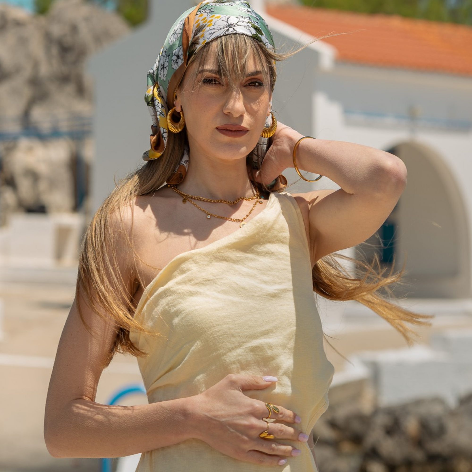 Σκουλαρίκια κρίκοι επίχρυσο ατσάλι
