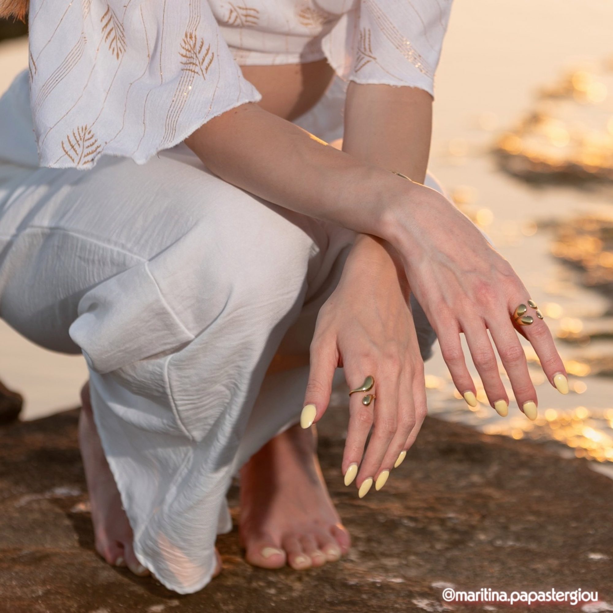 Gold plated steel ring