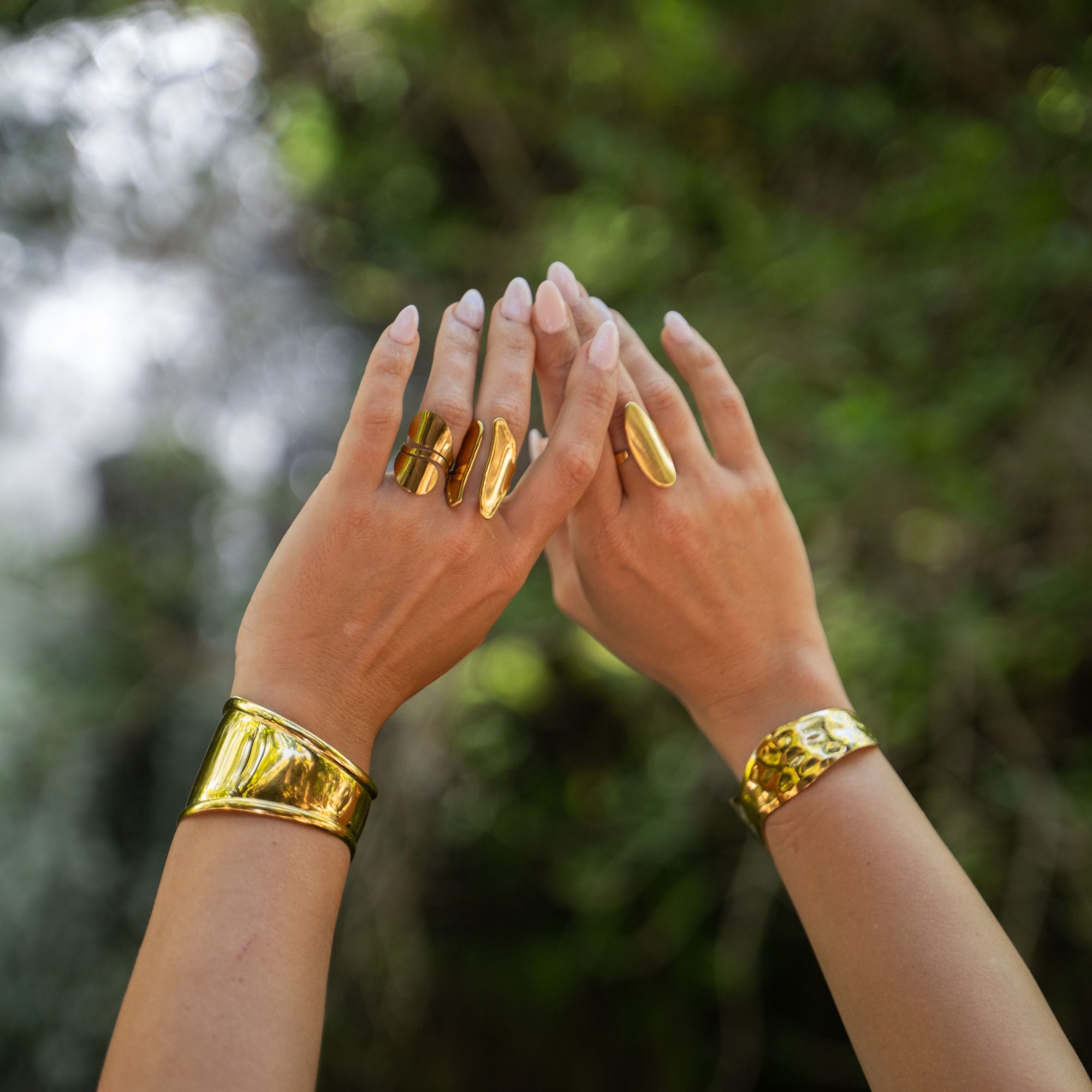 Gold-Plated Stainless Steel Polished Ring