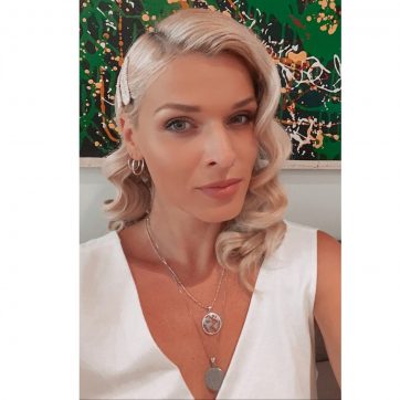 Κολιέ υδρόγειος με ζιργκόν πέτρες