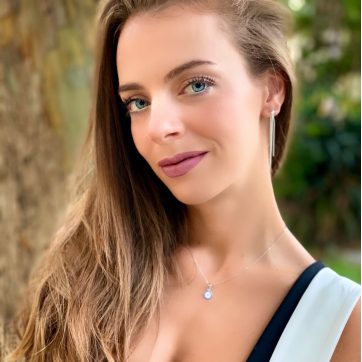 Κολιέ μάτι με πέτρες ζιργκόν