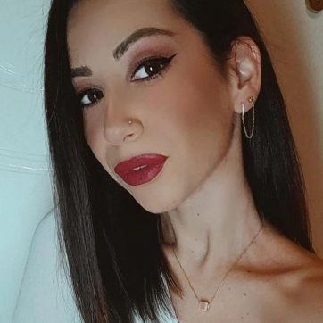 Επίχρυσα σκουλαρίκια με πέτρες ζιργκόν