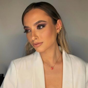 Επίχρυσα σκουλαρίκια με πέτρες ζιργκόν