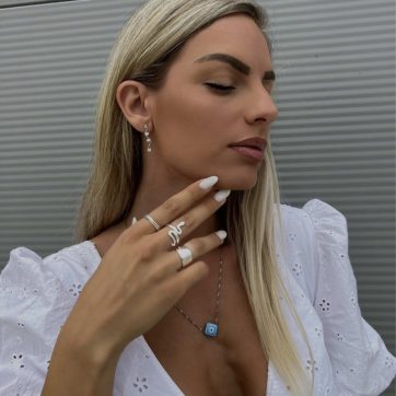 Κολιέ με μπλε χάντρα μάτι