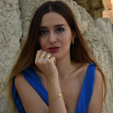 Επίχρυση αλυσίδα χεριού φίδι