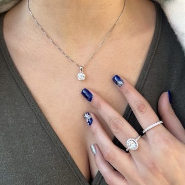 Κολιέ με πέτρα ζιργκόν