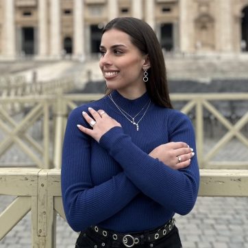 Silver dangle earrings with zircon stones