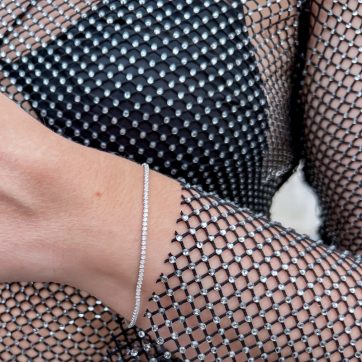 Βραχιόλι ριβιέρα με πέτρες ζιργκόν