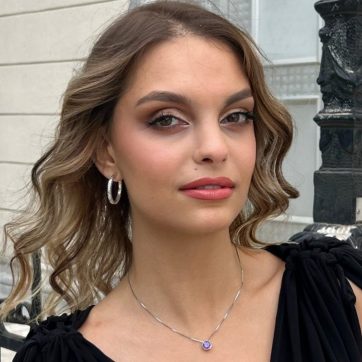 Κολιέ με πέτρα αμέθυστο