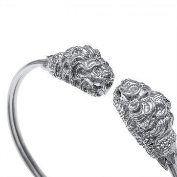 Βραχιόλι κύκλος με κεφαλές λιονταριού