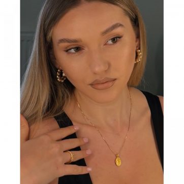 Επίχρυσο δαχτυλίδι με πέτρες ζιργκόν 