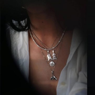 Κολιέ Ιχθείς με φίλντισι