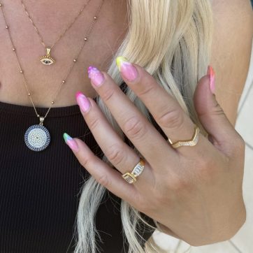 Gold plated ring with zircon stones