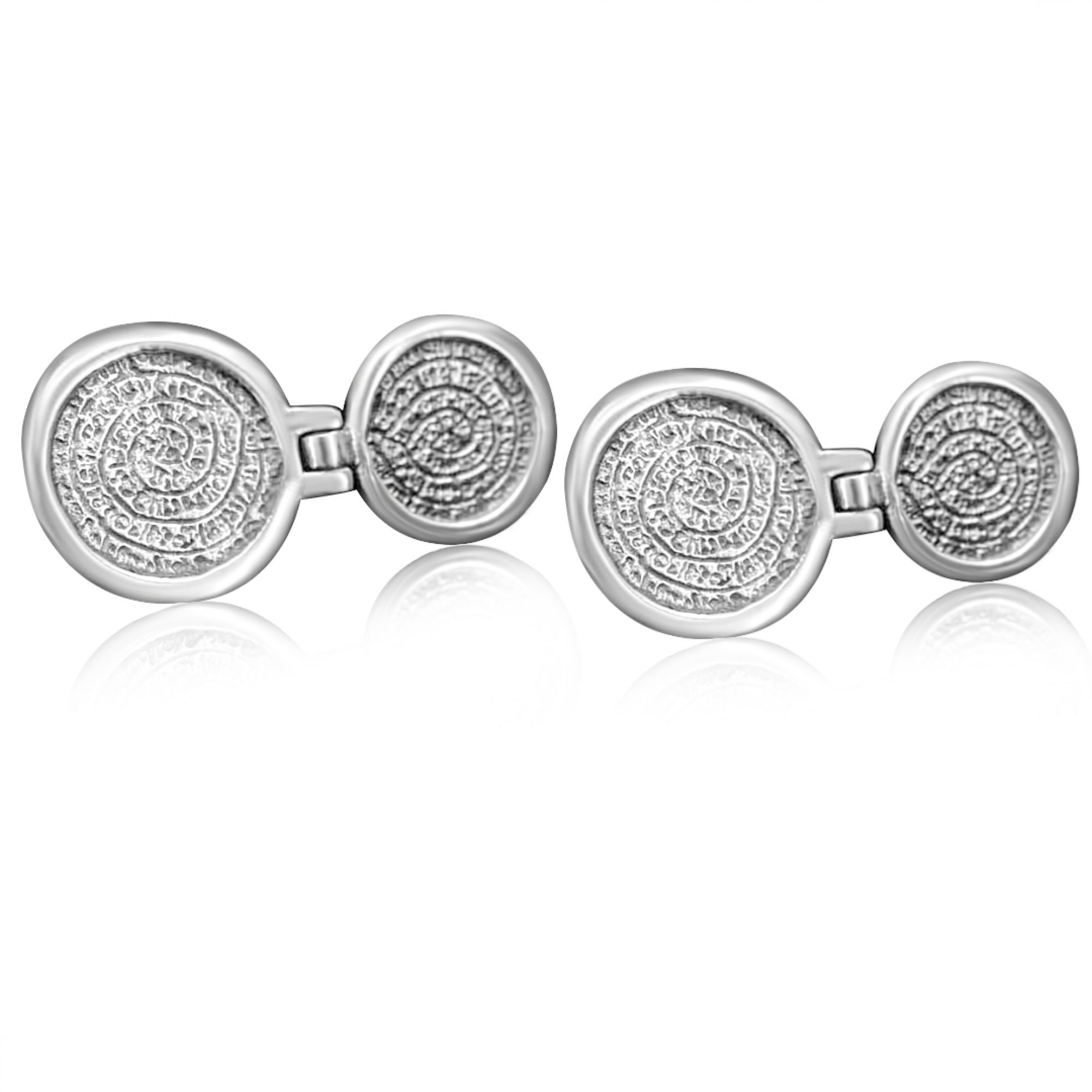 Σκουλαρίκια με διπλό δίσκο της Φαιστού κρεμαστά