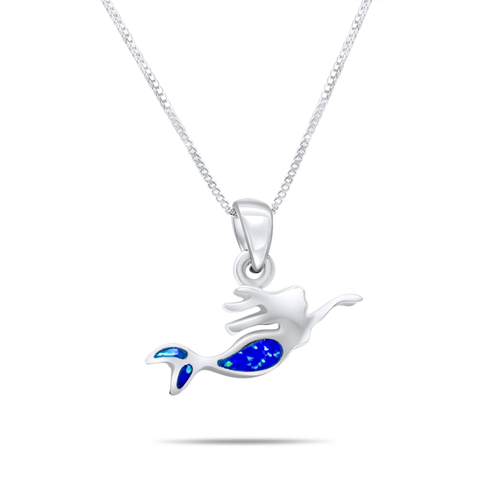 Κολιέ γοργόνα με πέτρες όπαλ