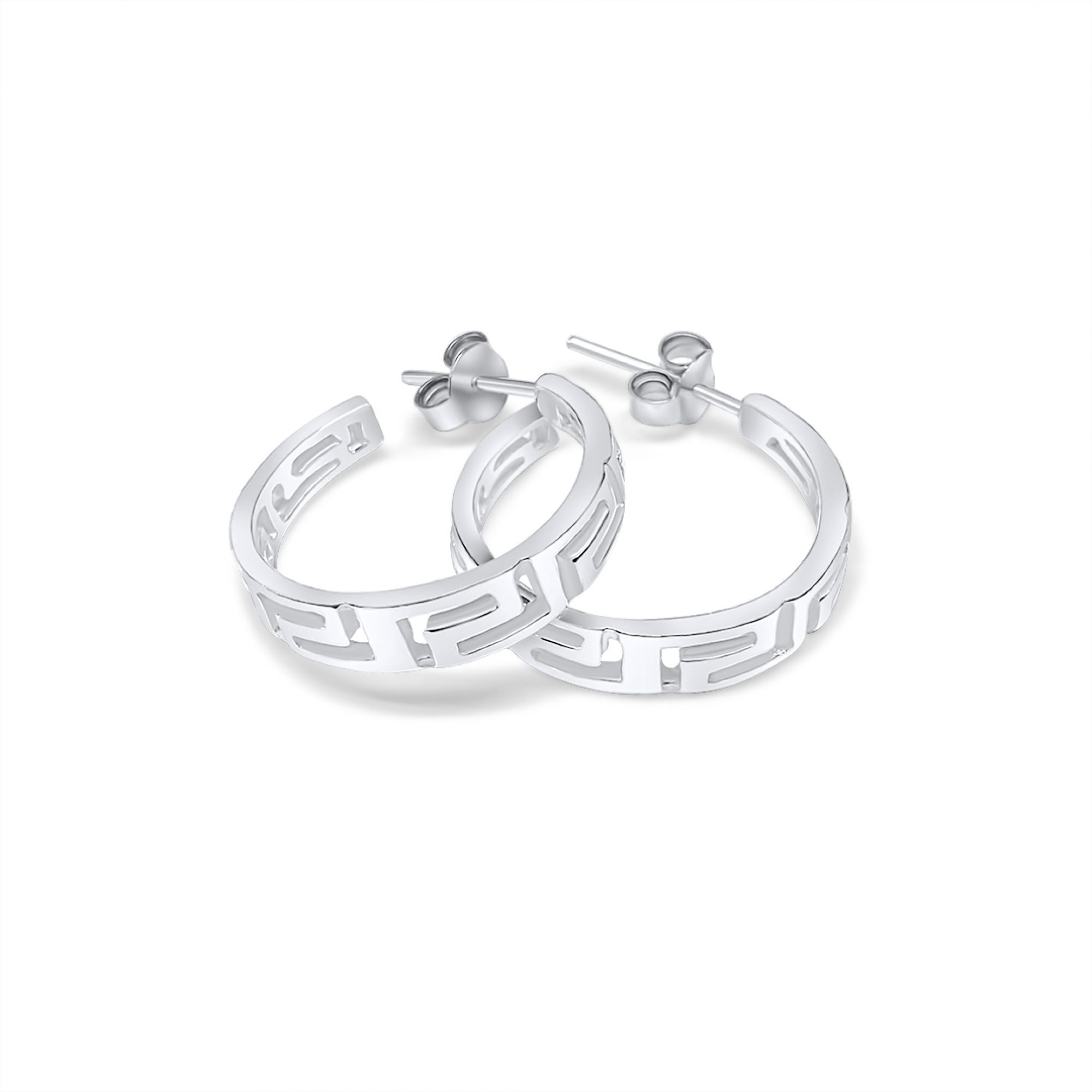 Σκουλαρίκια κρίκοι μαίανδρος