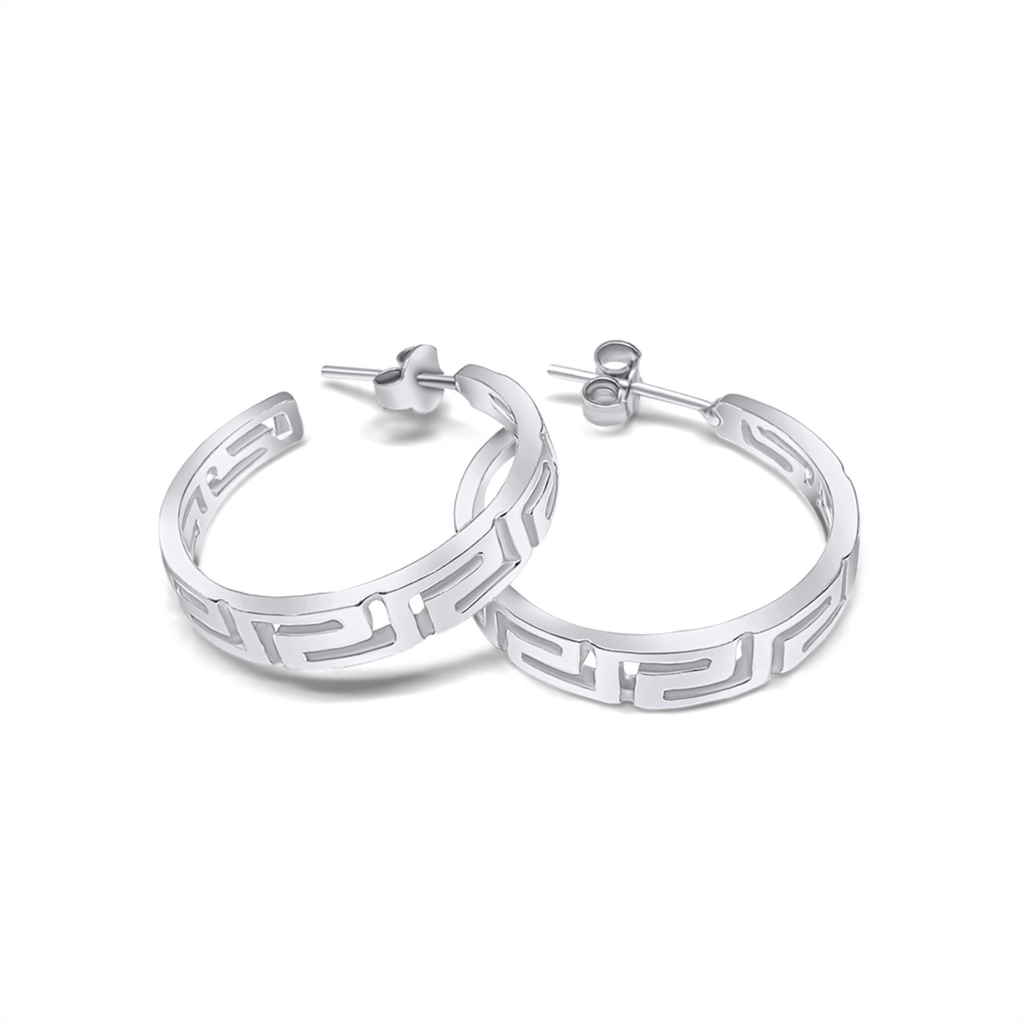 Σκουλαρίκια κρίκοι μαίανδρος