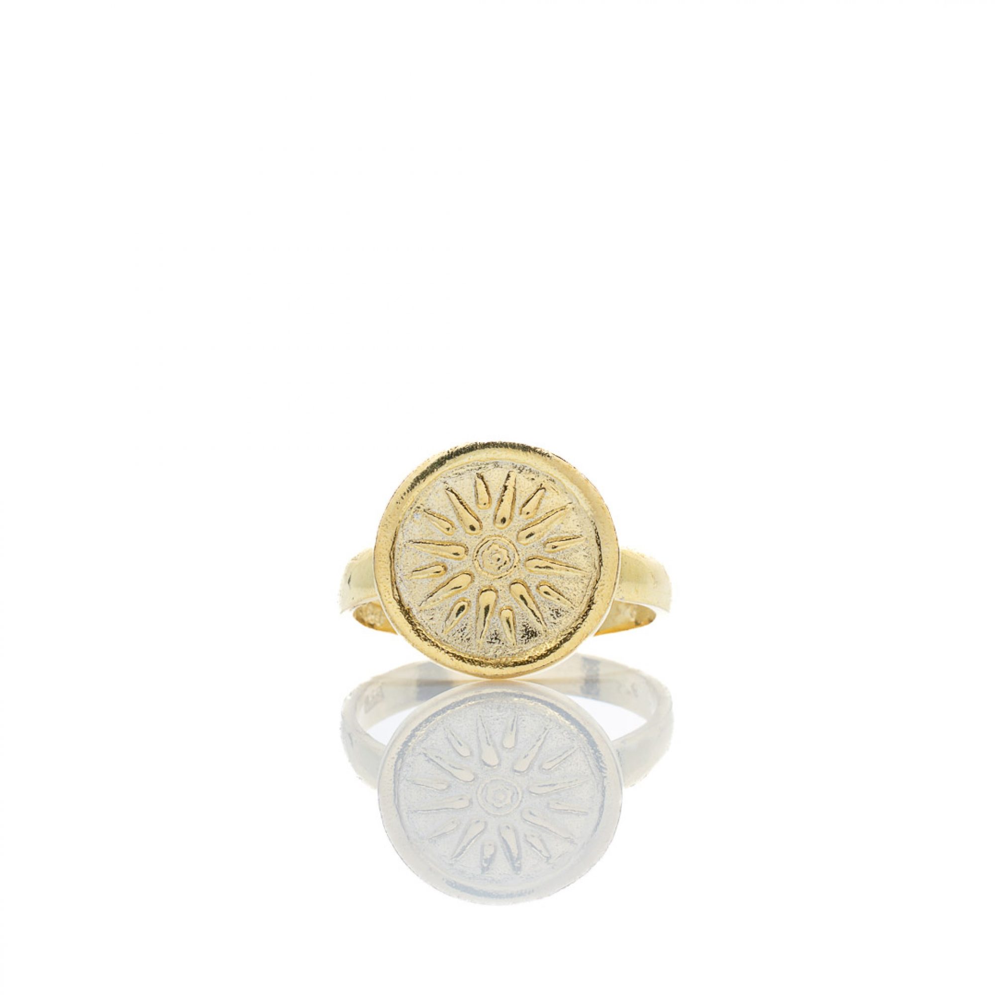 Gold plated Vergina star ring
