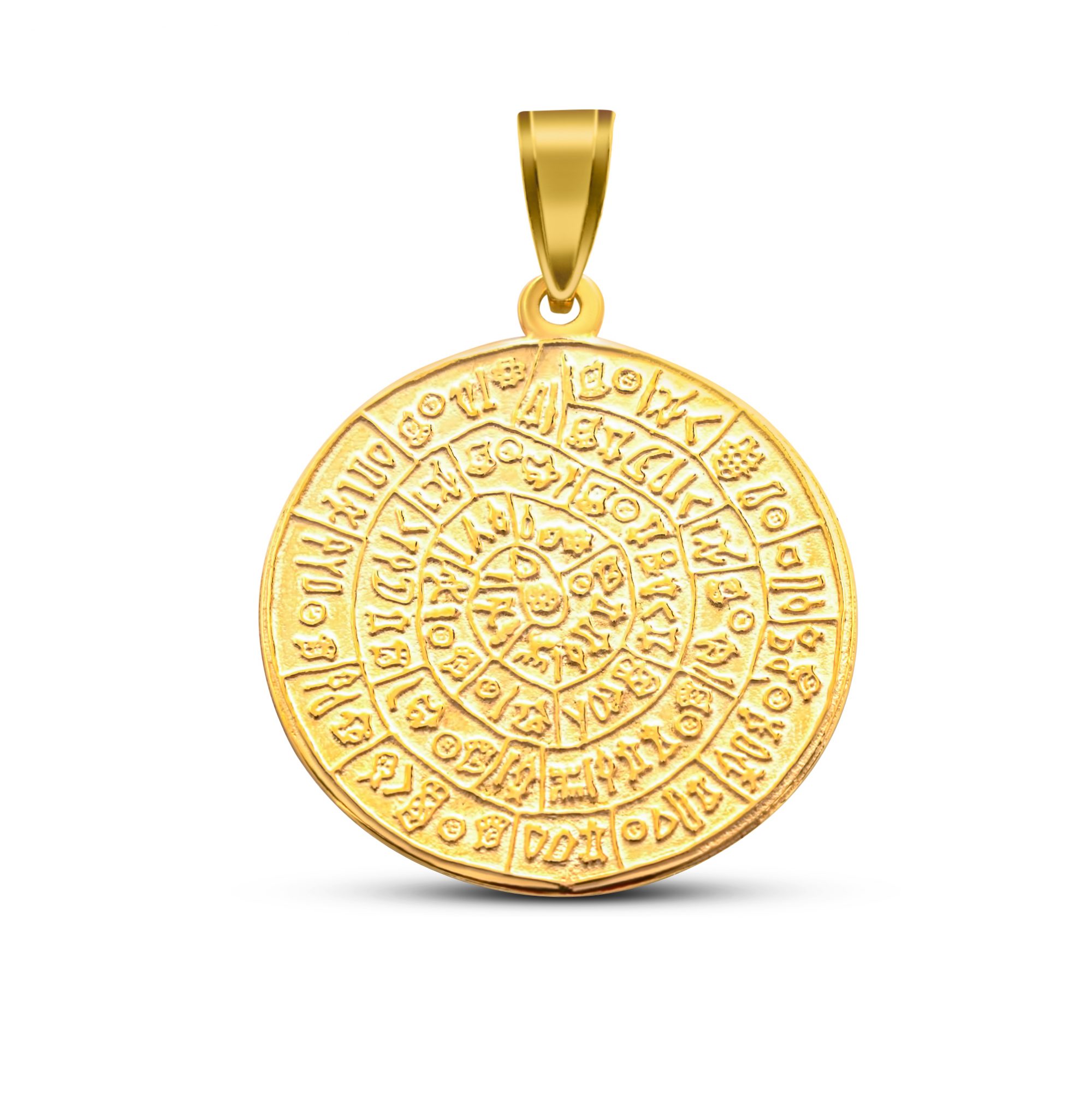 Κρεμαστό δίσκος Φαιστού επίχρυσο