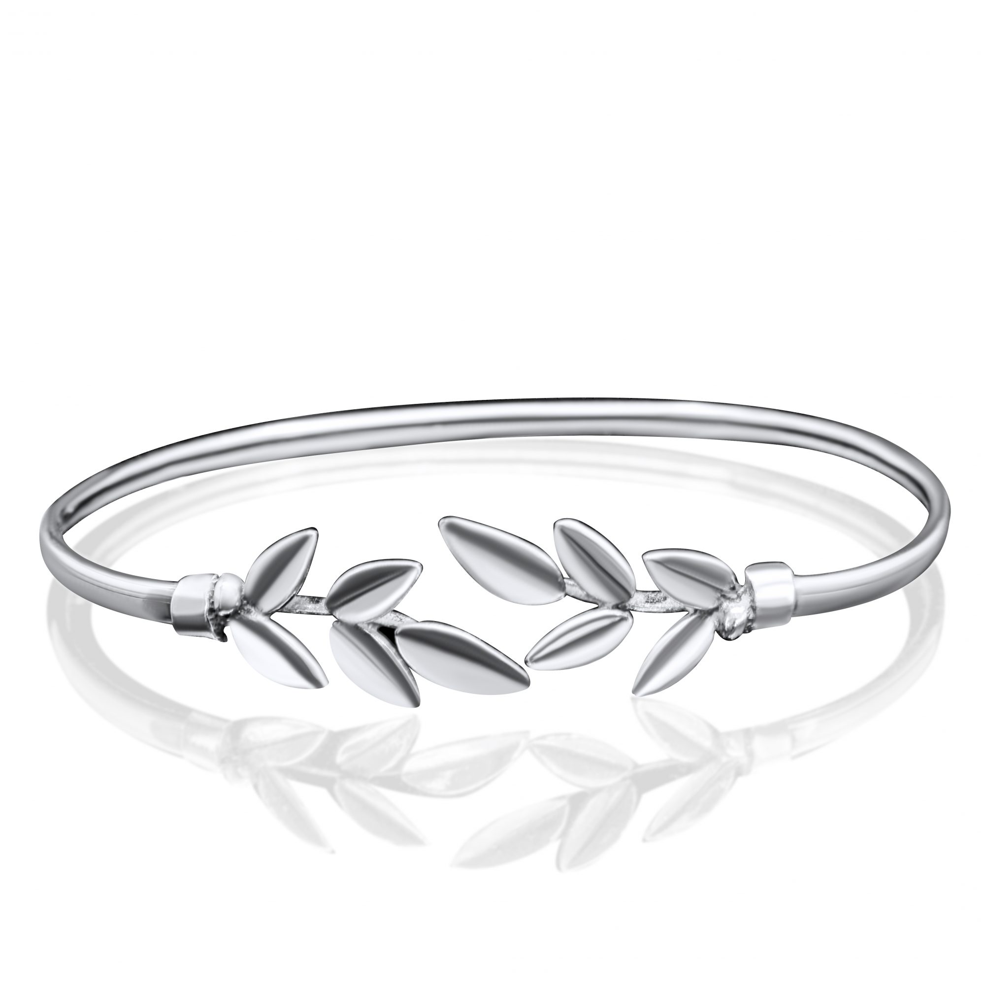 Βραχιόλι κύκλος με κλαδί της ελιάς