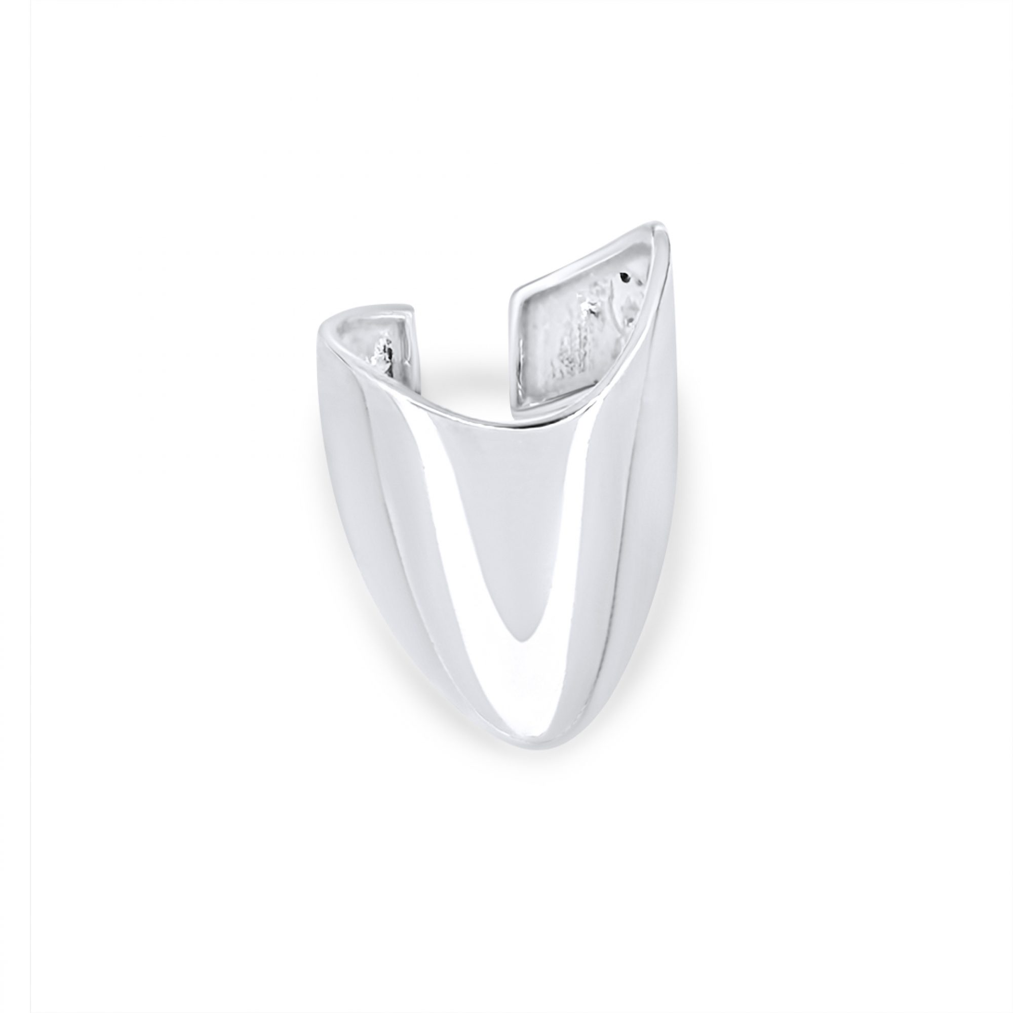 Silver polished ring